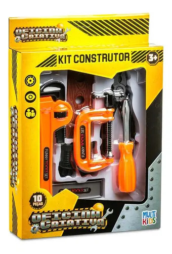 OFICINA CRIATIVA KIT CONSTRUTOR COM 10PC
