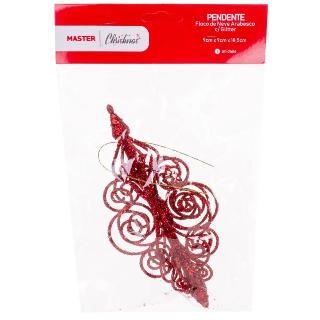 ENF PEND FLOCO DE NEVE ARABESCO GLITTER WF1157