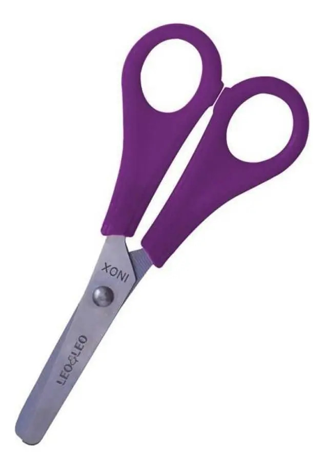 TESOURA ESCOLAR LEO LEO 13CM ACO INOX 1X12