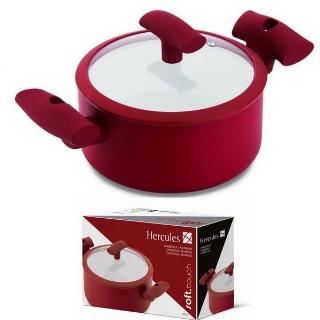 CACAROLA COM TAMPA VERMELHA 22X9CM 3L HERCULES PA3