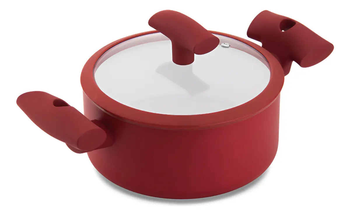 CACAROLA COM TAMPA VERMELHA 22X9CM 3L HERCULES PA3