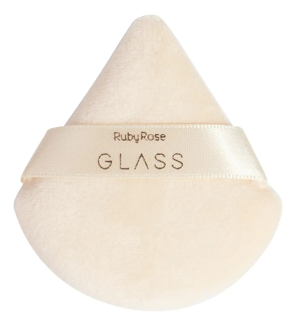 HB S04 ESPONJA POWDER PUFF GLASS RUBY ROSE