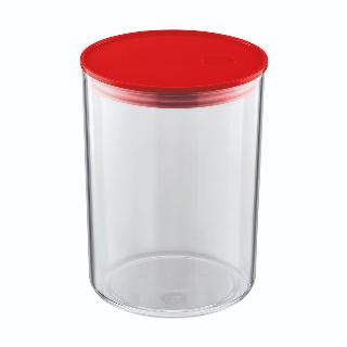 ORG. HERMETICO 1,4L TRANS. C/ TAMPA VERMELHO