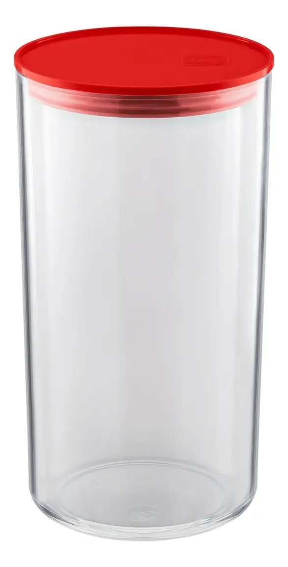 ORG. HERMETICO 1,9L TRANS. C/ TAMPA VERMELHA