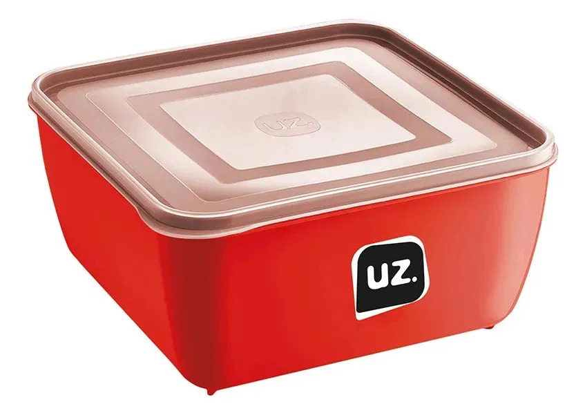 MULTIUSO QUADRADO 0,5L PREMIUM VERMELHO SOLIDO