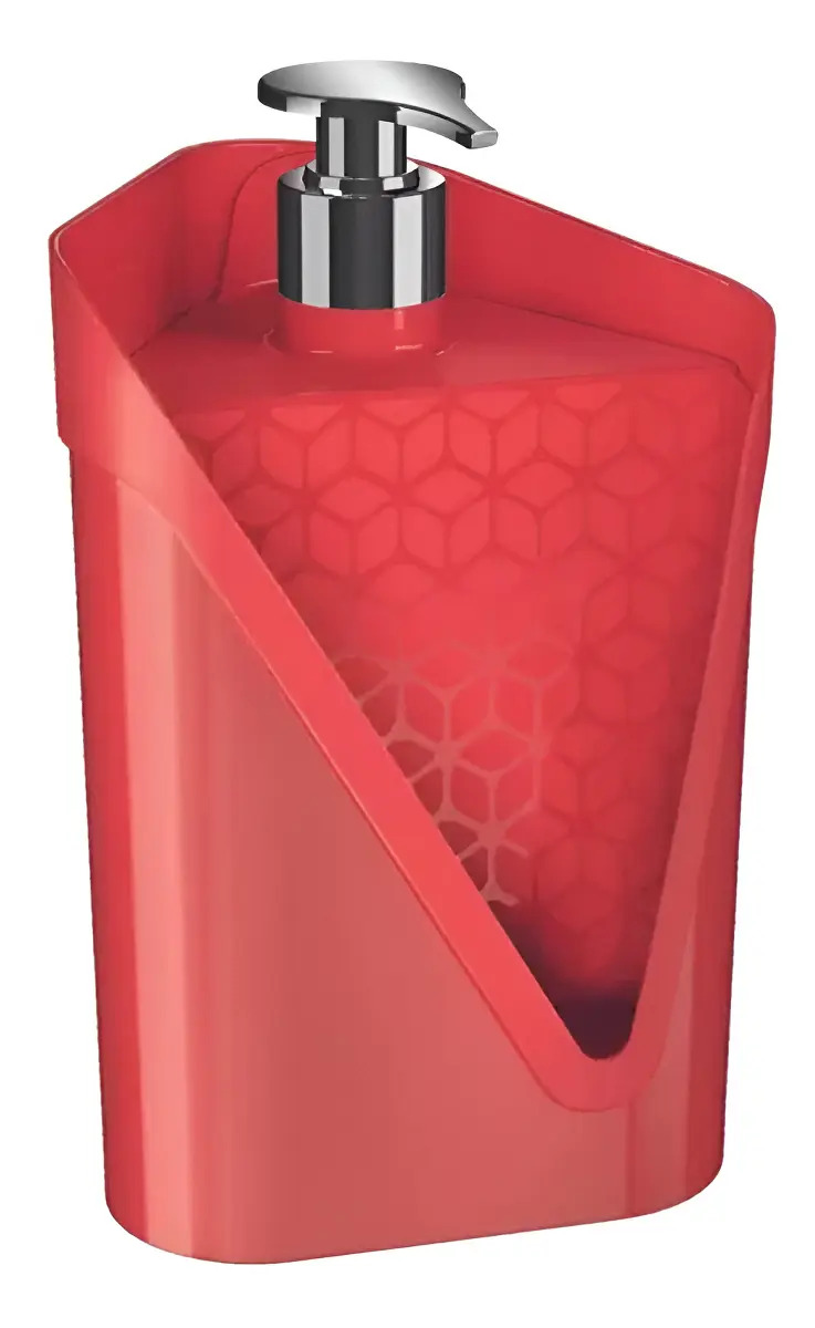 DISPENSER CLICK VERMELHO SOLIDO DE PLASTICO