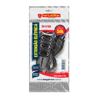 EXTENSAO 05M PP 2P+T PTA ATE220V