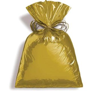 Saco de Presente 25x35 Metalizado Dourado