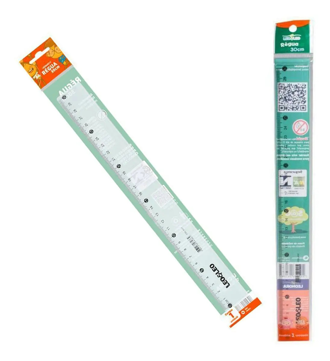 REGUA ESCOLAR PLAST.30CM