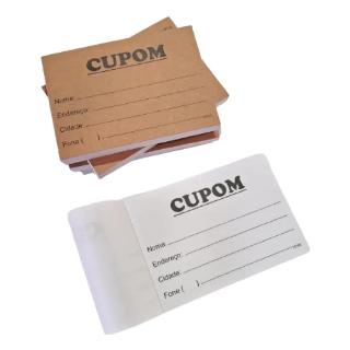 Bloco C/ 100 Fls Cupom Para Sorteio