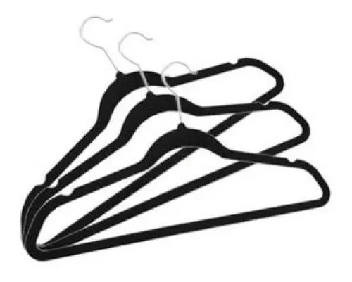 KIT 3 CABIDES VELUDO ANTIDESLIZANTE ADULTO ULTRA FINO PRETO