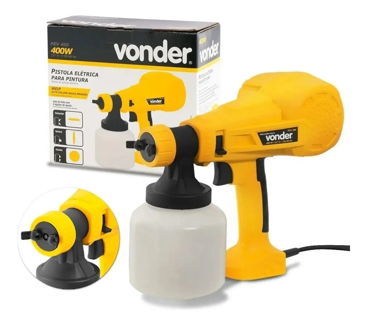 PISTOLA PINTURA ELET PEV400 220V VONDER