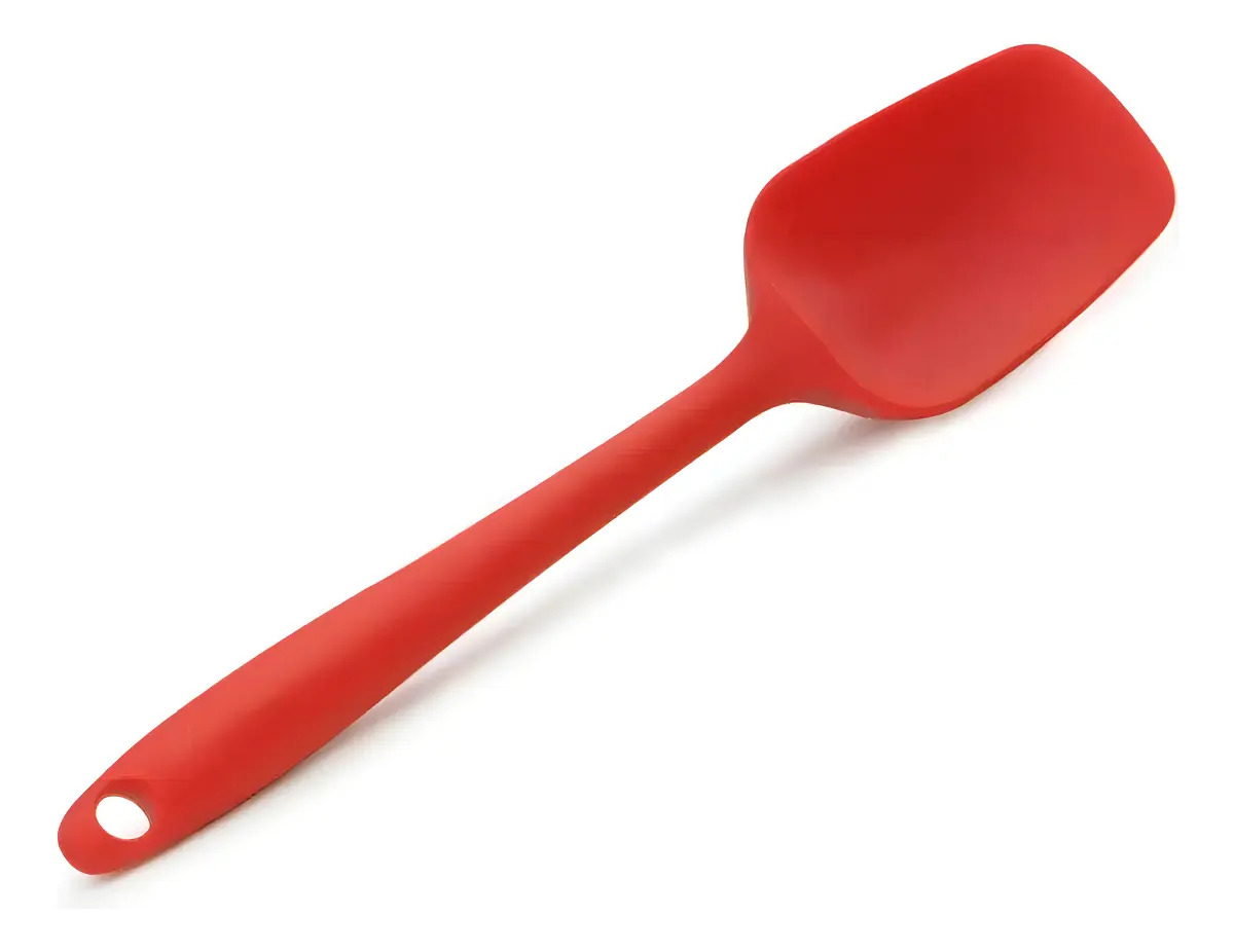 ESPATULA DE SILICONE MULTIUSO VERMELHA 27 CM