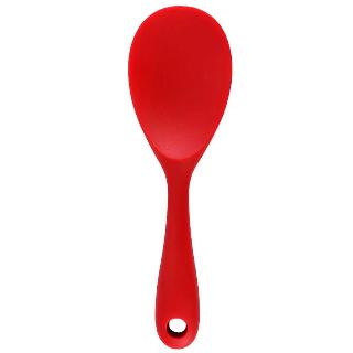 COLHER DE SILICONE P/ SERVIR VERMELHA 22 CM