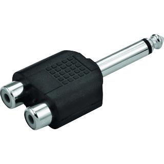 ADAPTADOR FEMEA RCA DUPLA P/ PLUG P10 MONO