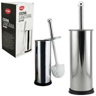 Escova Sanitaria de Inox com Suporte
