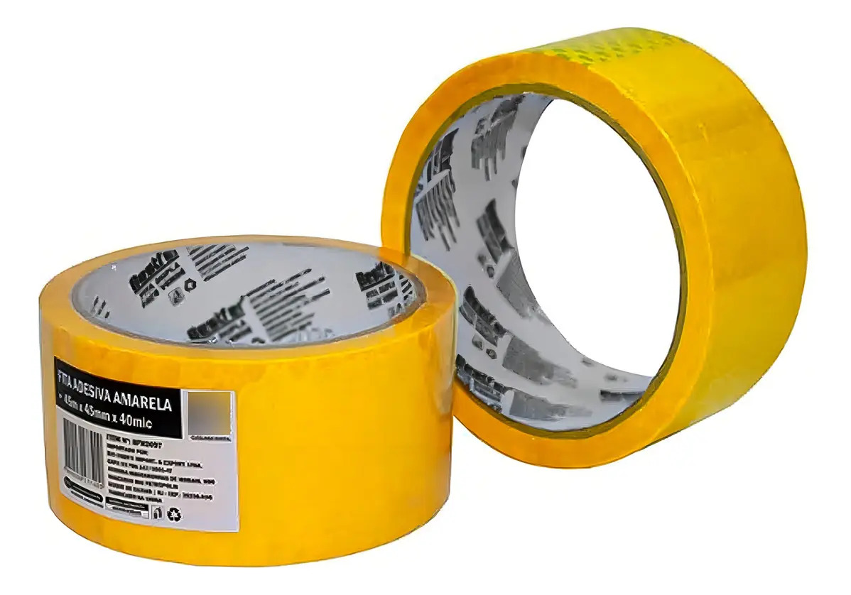 FITA ADESIV AMARELO 45MMX 45M BEST
