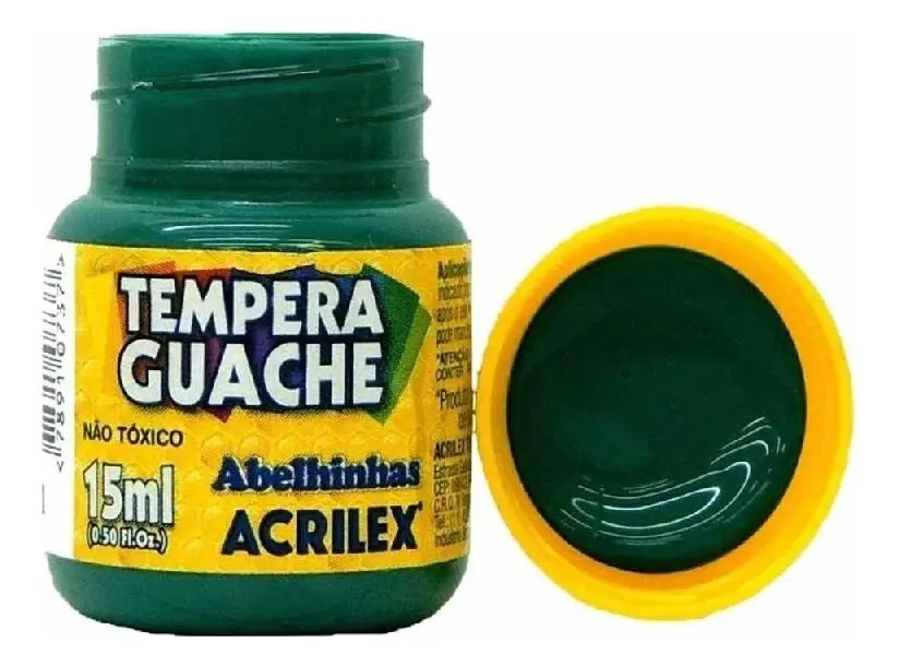TINTA GUACHE 15ML ACRILEX C/12 VD BD 1X1