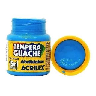 TINTA GUACHE 15ML ACRILEX  AZ CL 1X1