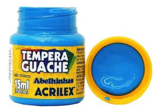 TINTA GUACHE 15ML ACRILEX  AZ CL 1X1
