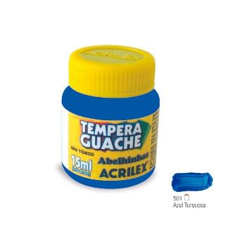 TINTA GUACHE 15ML ACRILEX C/12 AZ TQ 1X1