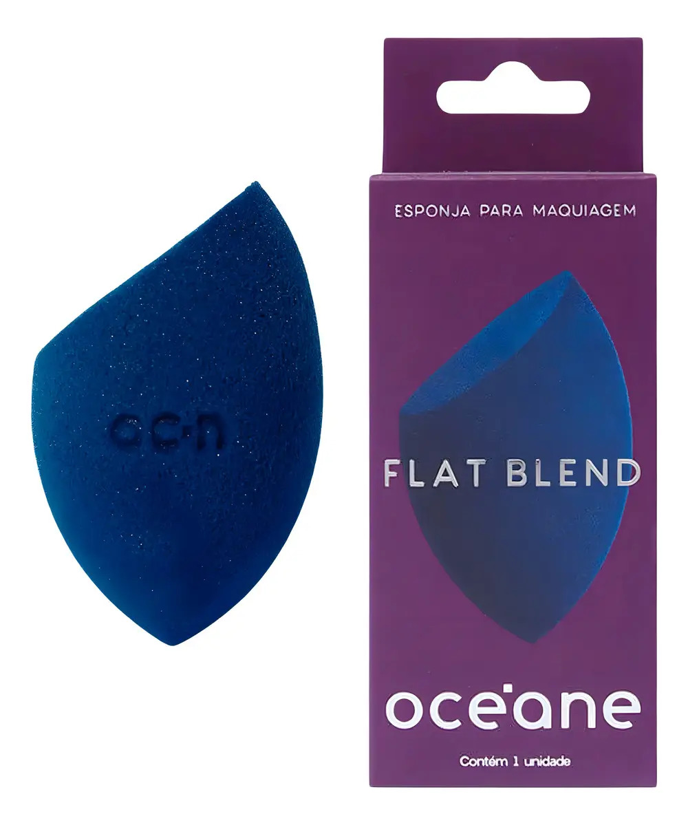 FLAT BLEND OCEANE - ESPONJA DE MAQUIAGEM./AZUL - .