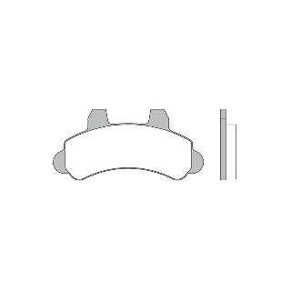 PASTILHA FREIO P106 DIANT A20 4.1 12V; BONANZA 4.0 8V; BONANZA 4.1 12V; C20 4.1 12V; F1000 2.5 8V; F1000 4.9 12V; SILVER