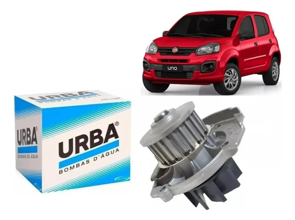 BOMBA D AGUA  FIORINO 1.4 8V NOVO; GRAND SIENA 1.0 8V; GRAND SIENA 1.4 8V; LINEA 1.4 16V; MOBI 1.0 8V; PALIO 1.0 8V (v.2