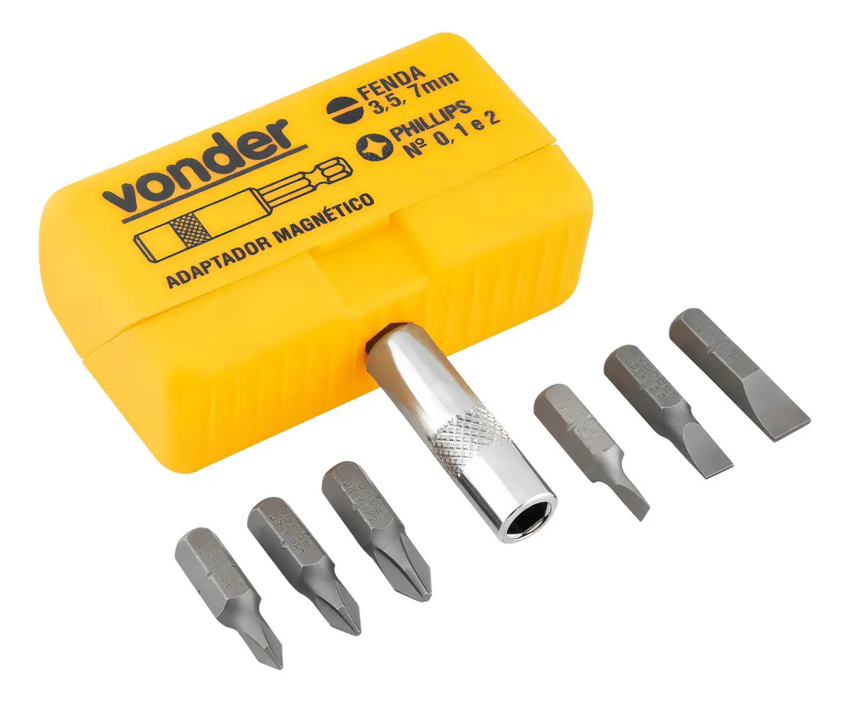 VONDER JG BITS/PONTEIRA CRV C/8PC ENC 1/4