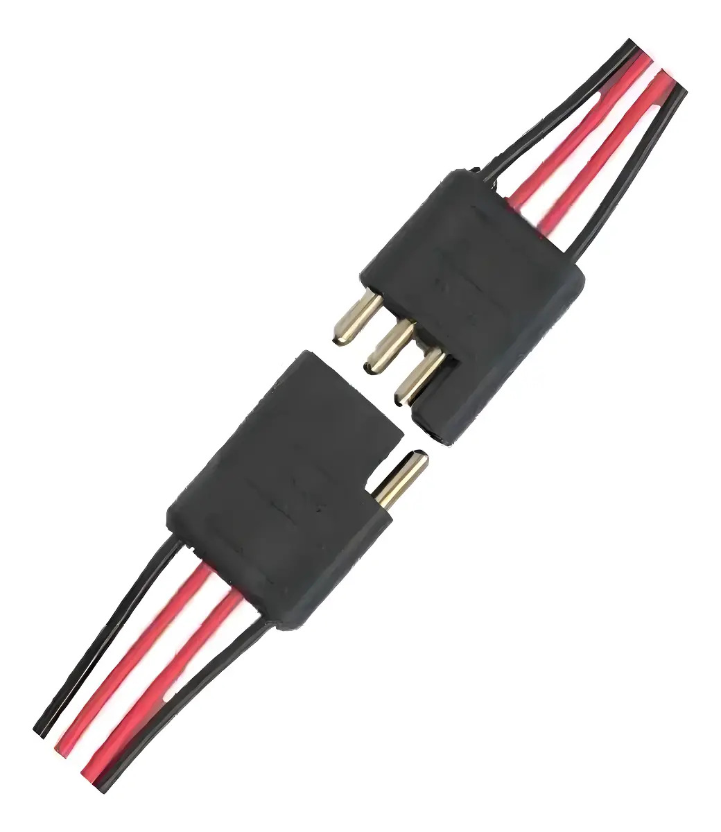 CONECTOR C/FIO 4VIAS MACHO/FEMEA