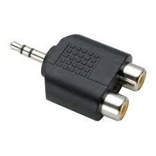 ADAPTADOR FEMEA RCA DUPLA X P2 STEREO