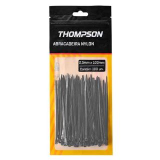 ABRACADEIRA NYLON 150X3,6MM C/100 PTA THOMPSON  -  REF 782