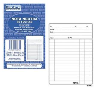 NOTA NEUTRA S/COPIA 1/18 50FLS 6874
