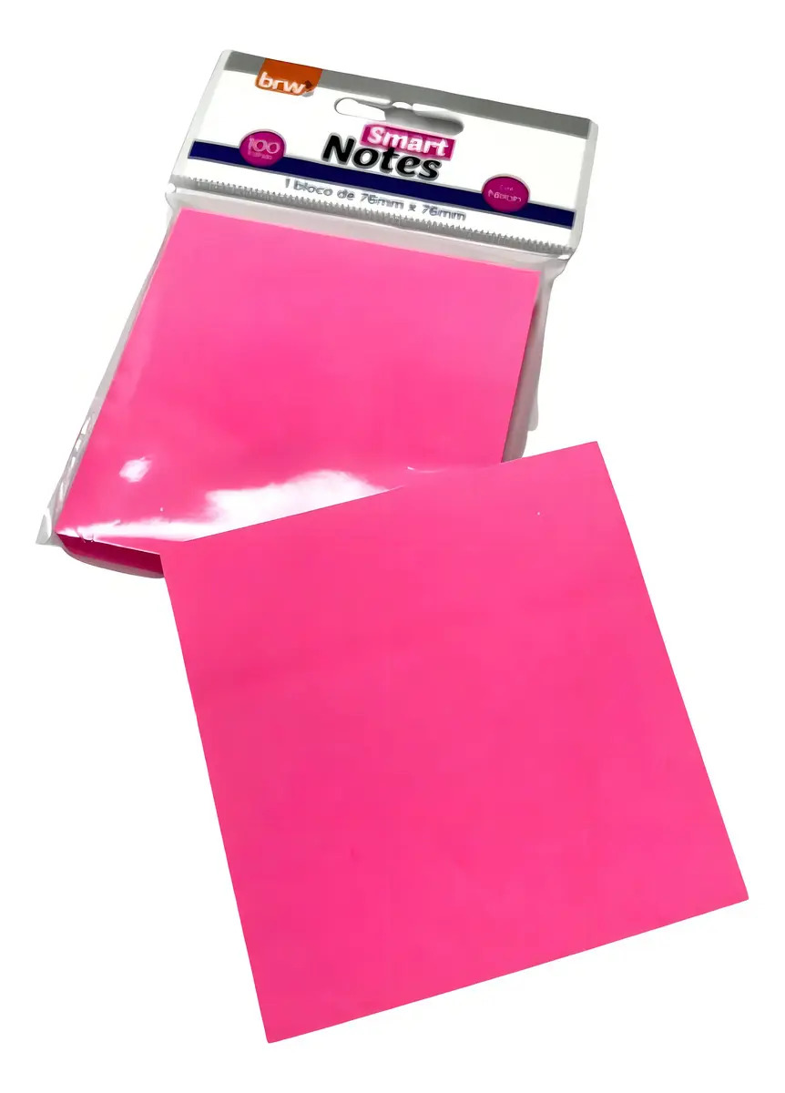 BLOCO SMART NOTE NEON ROSA C/100F 1X1