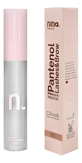 NINA MÁSCARA PARA CÍLIOS E SOBRANCELHA INCOLOR PAN