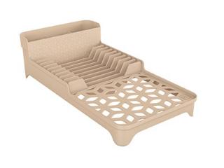 ESCORREDOR DE LOUCAS MULTI CAPUCCINO SOLIDO DE PLASTICO
