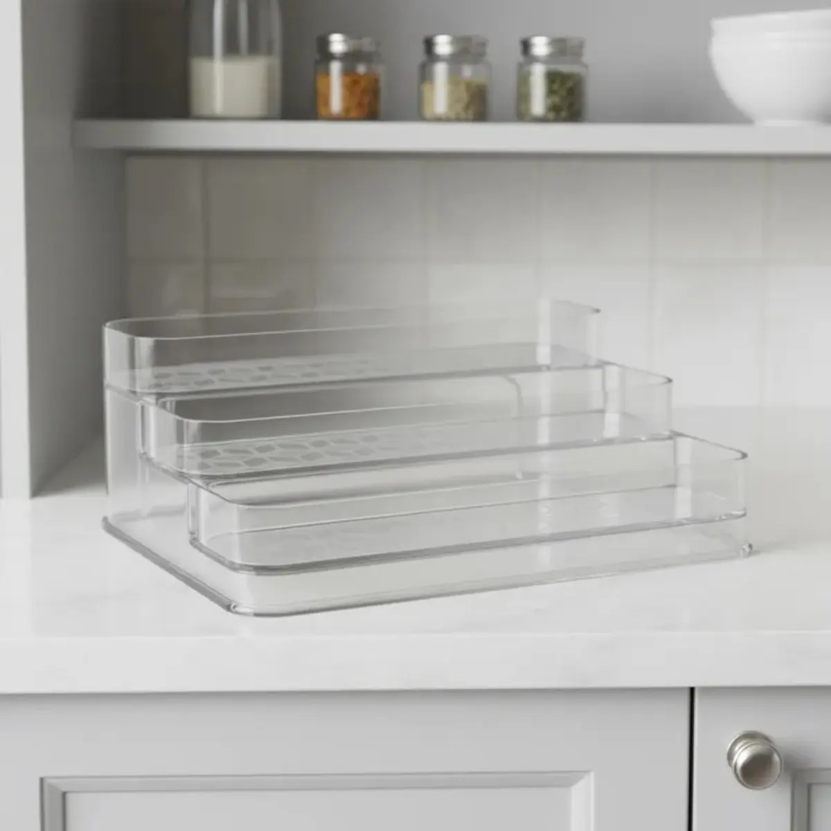 ORGANIZADOR MULTINIVEL TRANSPARENTE DE PLASTICO