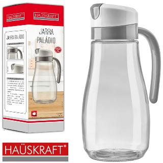 JARRA DE VIDRO PALADIO CINZA 900 ML