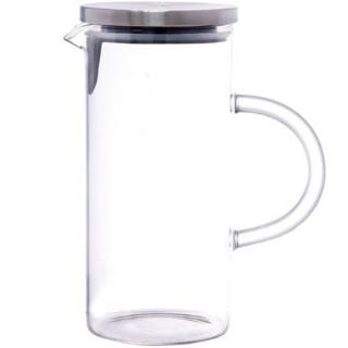 JARRA DE VIDRO MIRAGE C/ TAMPA DE INOX 1 LT