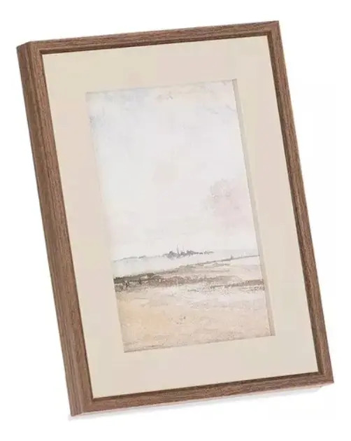 PORTA RETRATO DE MDF MARROM 10X15 CM