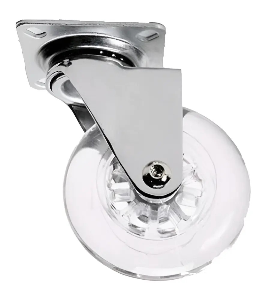 *RODIZIO SILIC S/FREIO 075MM TRANSP SOPRANO