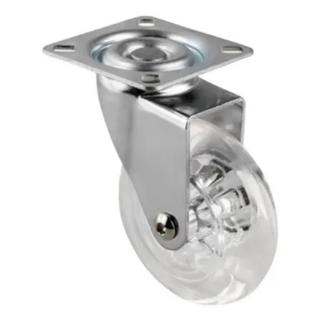 *RODIZIO SILIC S/FREIO 075MM TRANSP SOPRANO