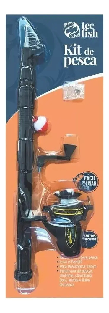 *KIT PESCA COMP VARA RETR TECFISH  -  REF KTC-100
